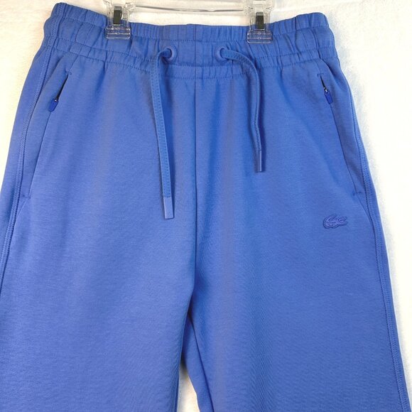 Lacoste Mens Joggers Blue Size 34 Sweatpants Logo Cuffed High-End Loungewear - Picture 6 of 15